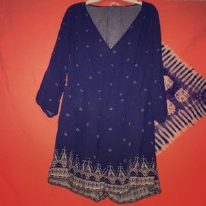 Jumper dark blue boho type